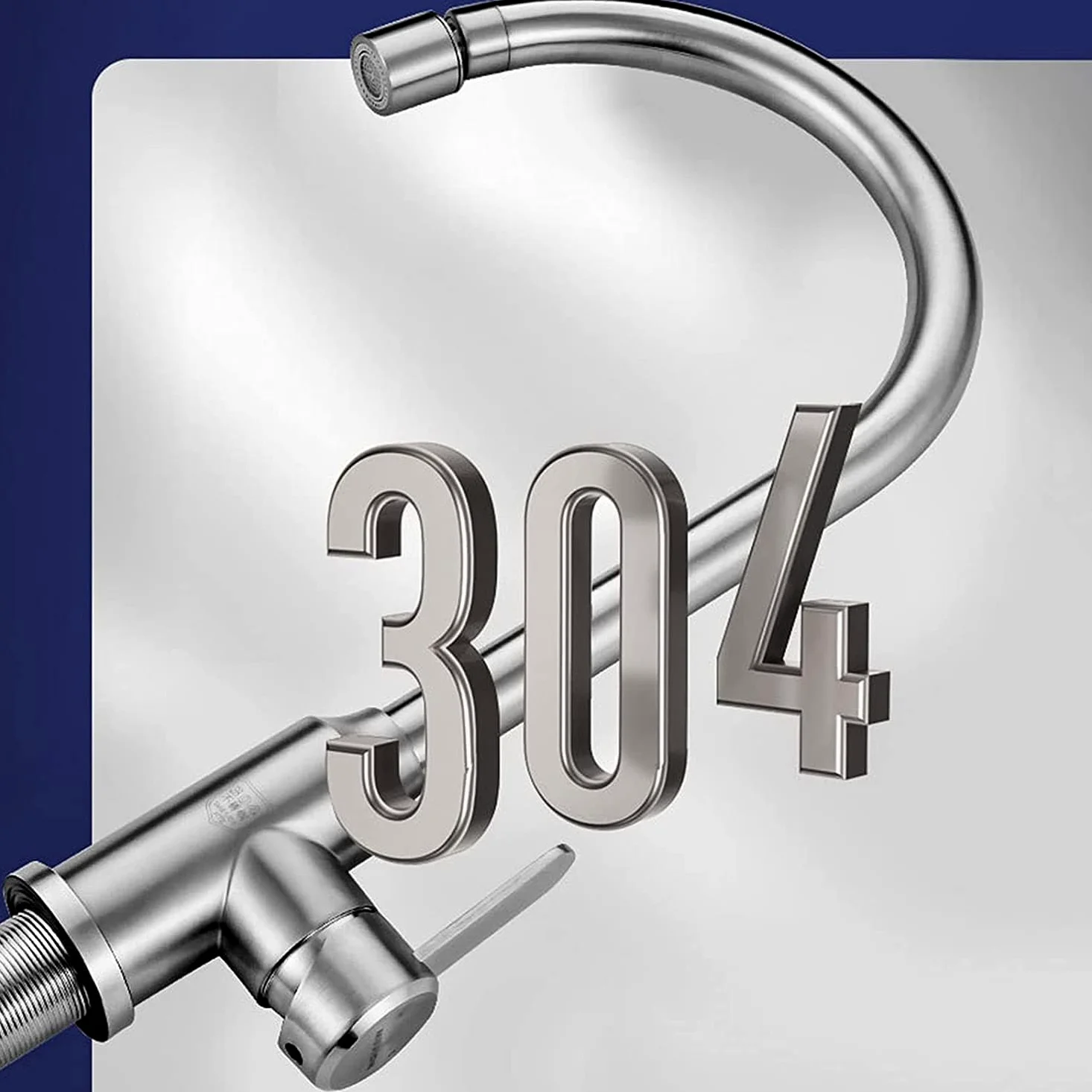Lavandino Utilitario Grande a Doppio Vaso, Lavandino Commerciale in Acciaio Inox 304 per Lavaggio a Mano con Rubinetto per Acqua Fredda per Esterni, Garage, Lavanderia, Giardino 100cmx50cmx80cm