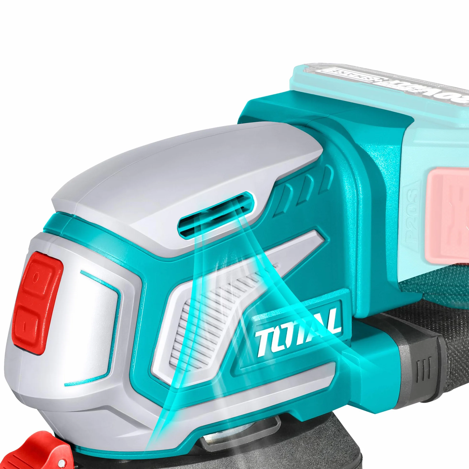 TOTAL - Multiligatrice Delta a batteria 20 V | Levigatrice da 13000 RPM | Raccolta della polvere | Fissaggio rapido e comodo | Senza batteria o caricatore