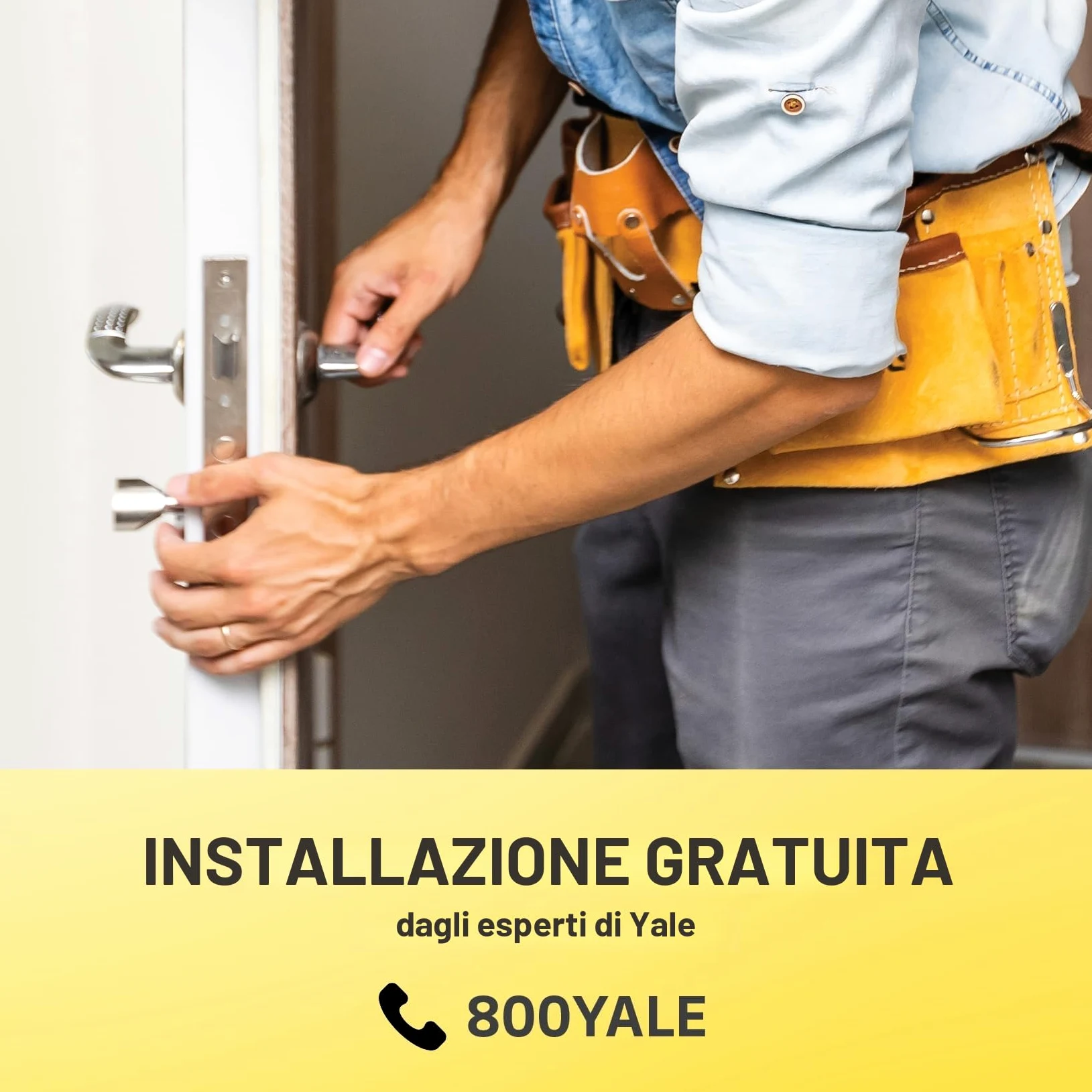Yale Serratura Smart Linus L2 05/103210/MB Nero, accesso senza chiave, Installazione fai da te, Blocco/sblocco da remoto, Wi-Fi integrato, Compatibile con Matter, Controllo via App p Yale Home