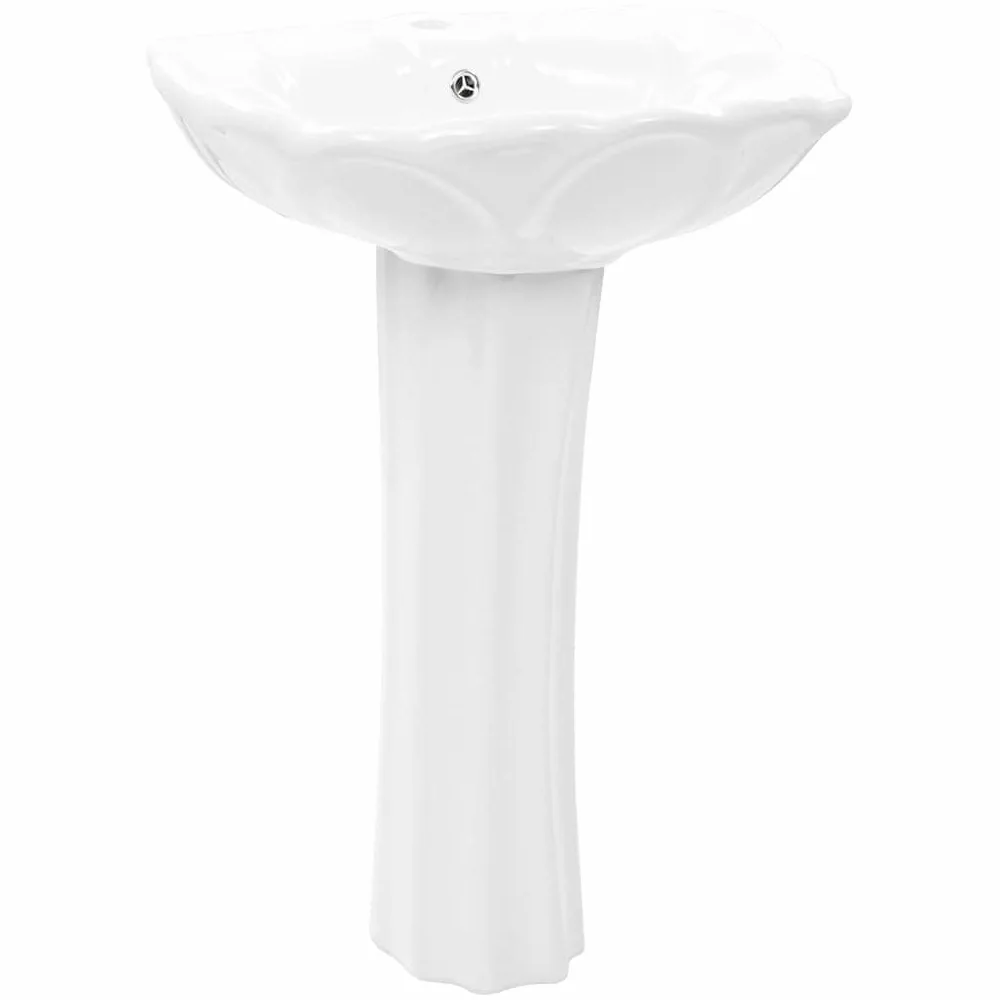 Generico Lavandino a Colonna in Ceramica Bianca 580x510x200 mm,Articoli di ferramenta,Prodotti Idraulici,Articoli Idraulici,Lavandini,Lavandini bagno-143005