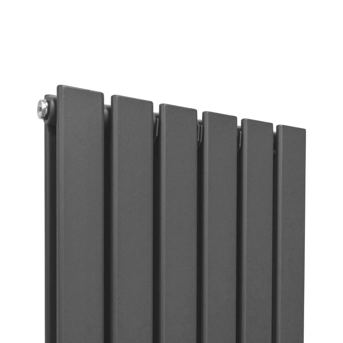 Radiatori Termosifoni in Acciaio Calorifero a Doppio Strato a Pannelli Piatti Riscaldamento Centralizzato Colonna Termosifone Orizzontale Radiatore a Parete - Grigio Antracite - 180 x 42 cm