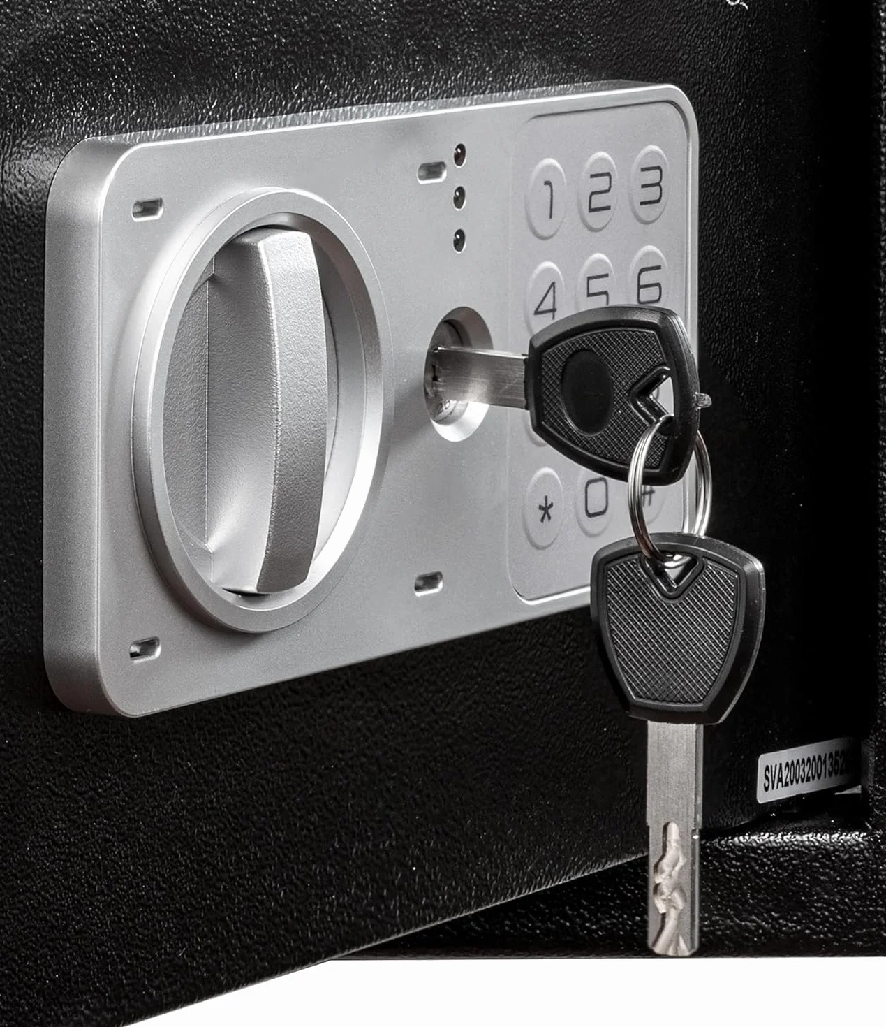 Genie Hand Cassaforte Elettronica a Muro Cassetta di Sicurezza Media con Codice a Combinazione e Chiave con Serratura B-Class e Sistema Anti Bounce in Acciaio per Soldi