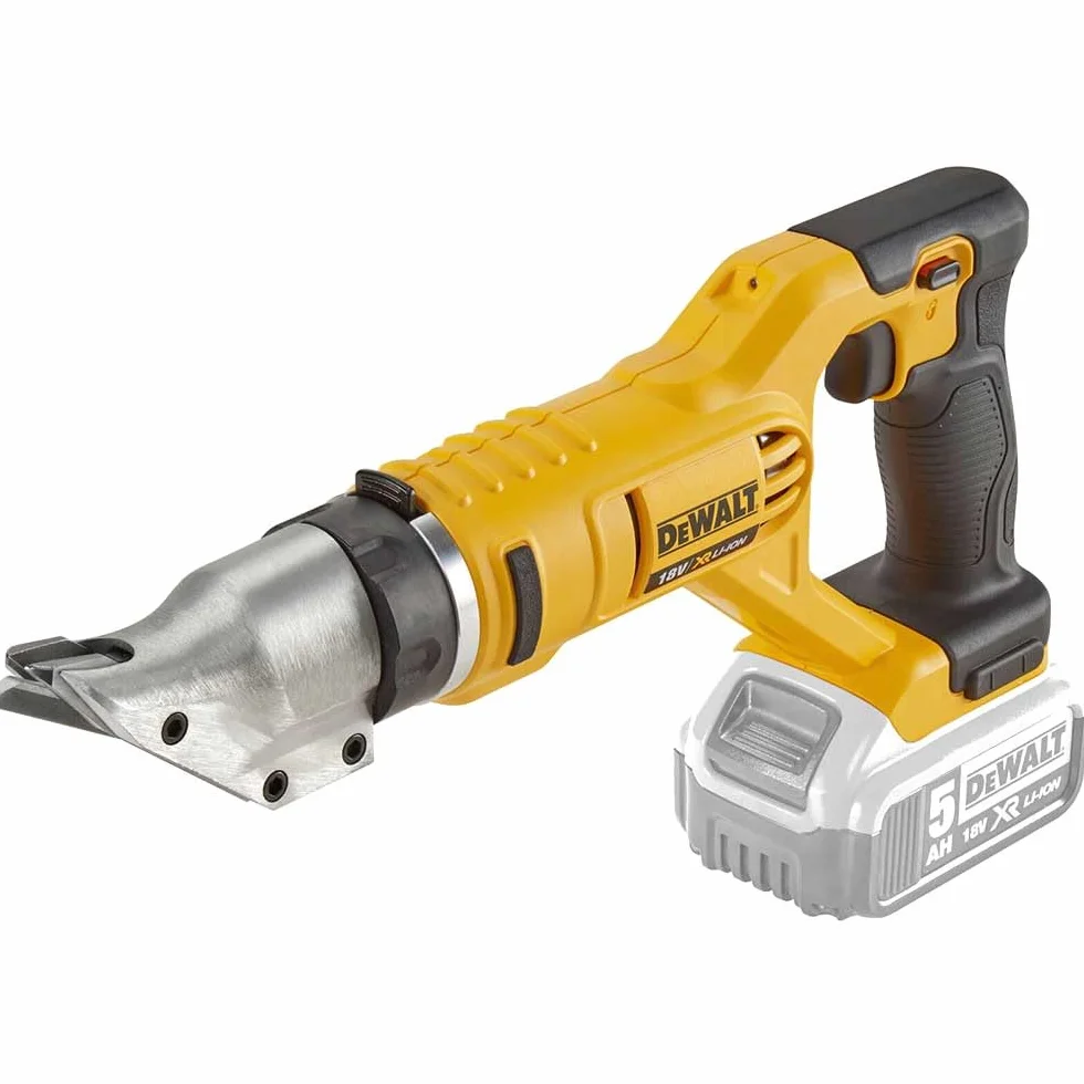 DEWALT DCS491N-XJ Cesoia. 0-2450 giri/minuto, capacità di taglio (ferro dolce) 1.3mm, (acciaio inox) 1.0mm, peso 1.8kg. senza batteria e caricabatteria in scatola di cartone.