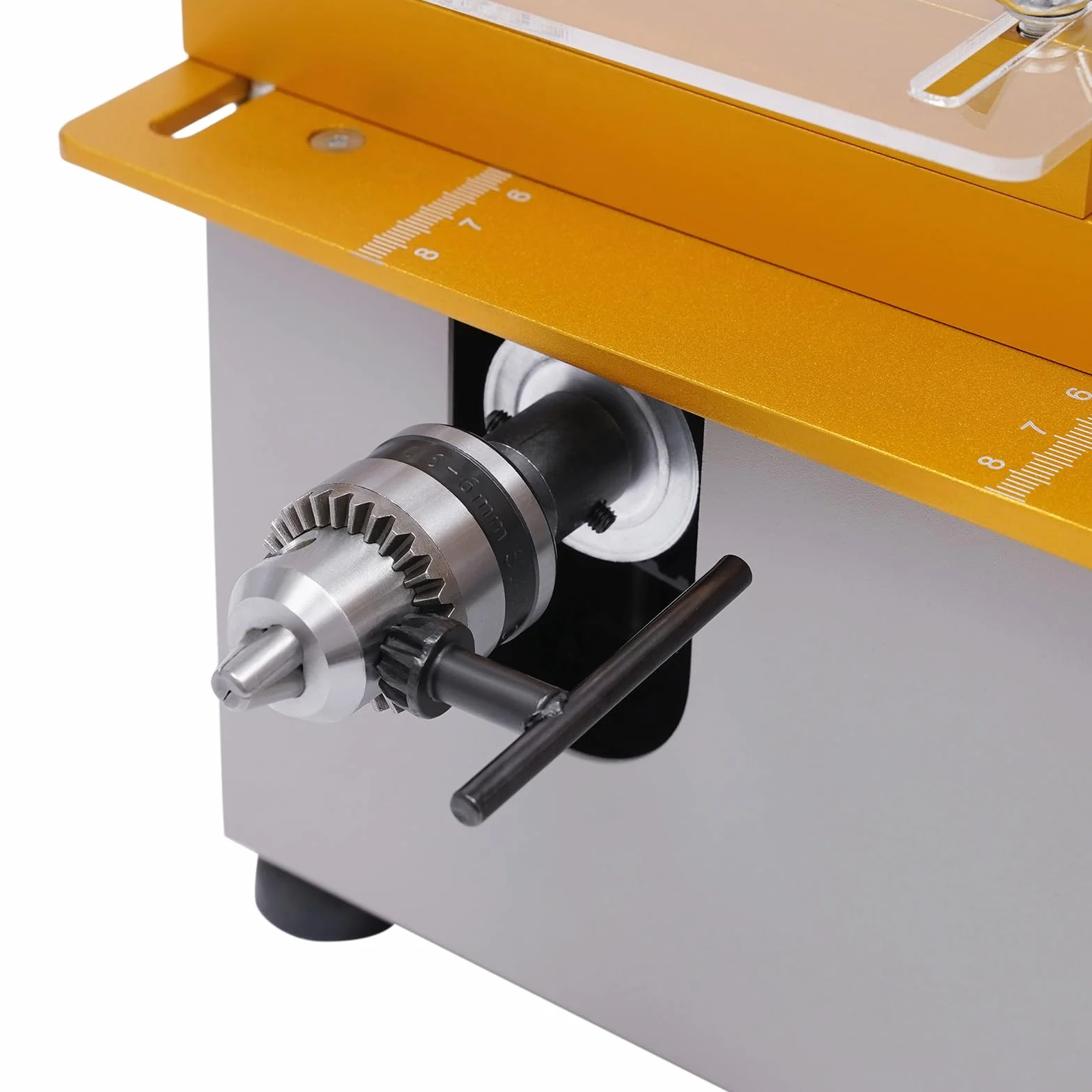 9000 RPM Sega circolare da tavolo con 4 lame per sega, 300 W, mini sega elettrica da tavolo con spessore di taglio 0-29 mm, per taglio, levigatura, lucidatura, intaglio