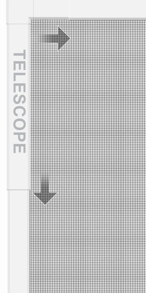 Schellenberg 70080 Zanzariera scorrevole TELESCOPE max. 140 x 150 cm, zanzariere per finestre senza forare e segare, dimensioni individuali estraendo, bianco