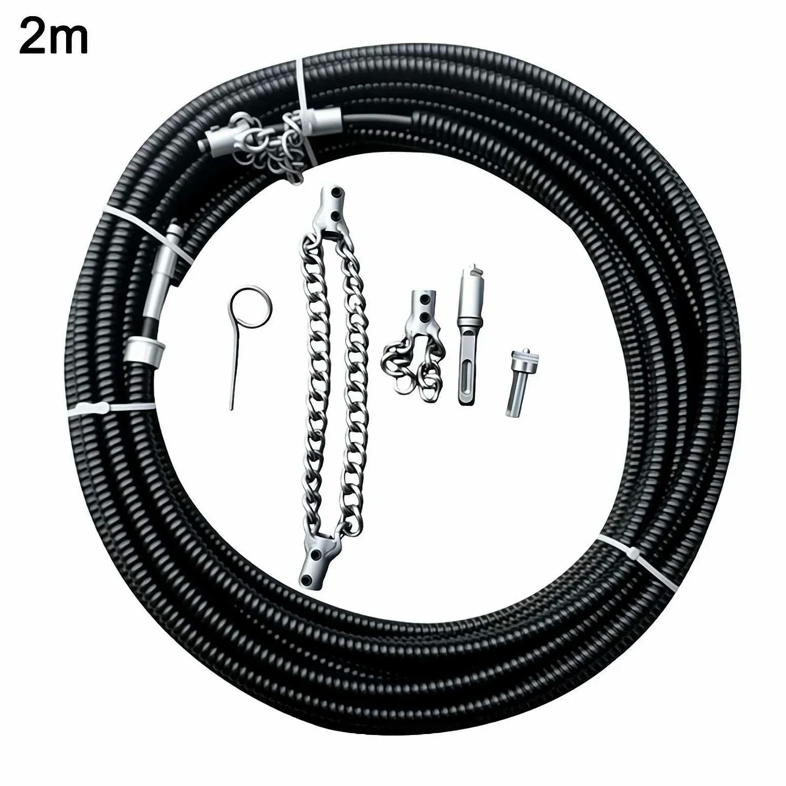 Trapano elettrico Drain Cleaner Machine 1-5 Meter con estensione Fognatura Tubo di pulizia Primavera Draga Strumenti idraulici Strumento di tipo PVC, tubi lavello grasso grasso duty grasso Capelli