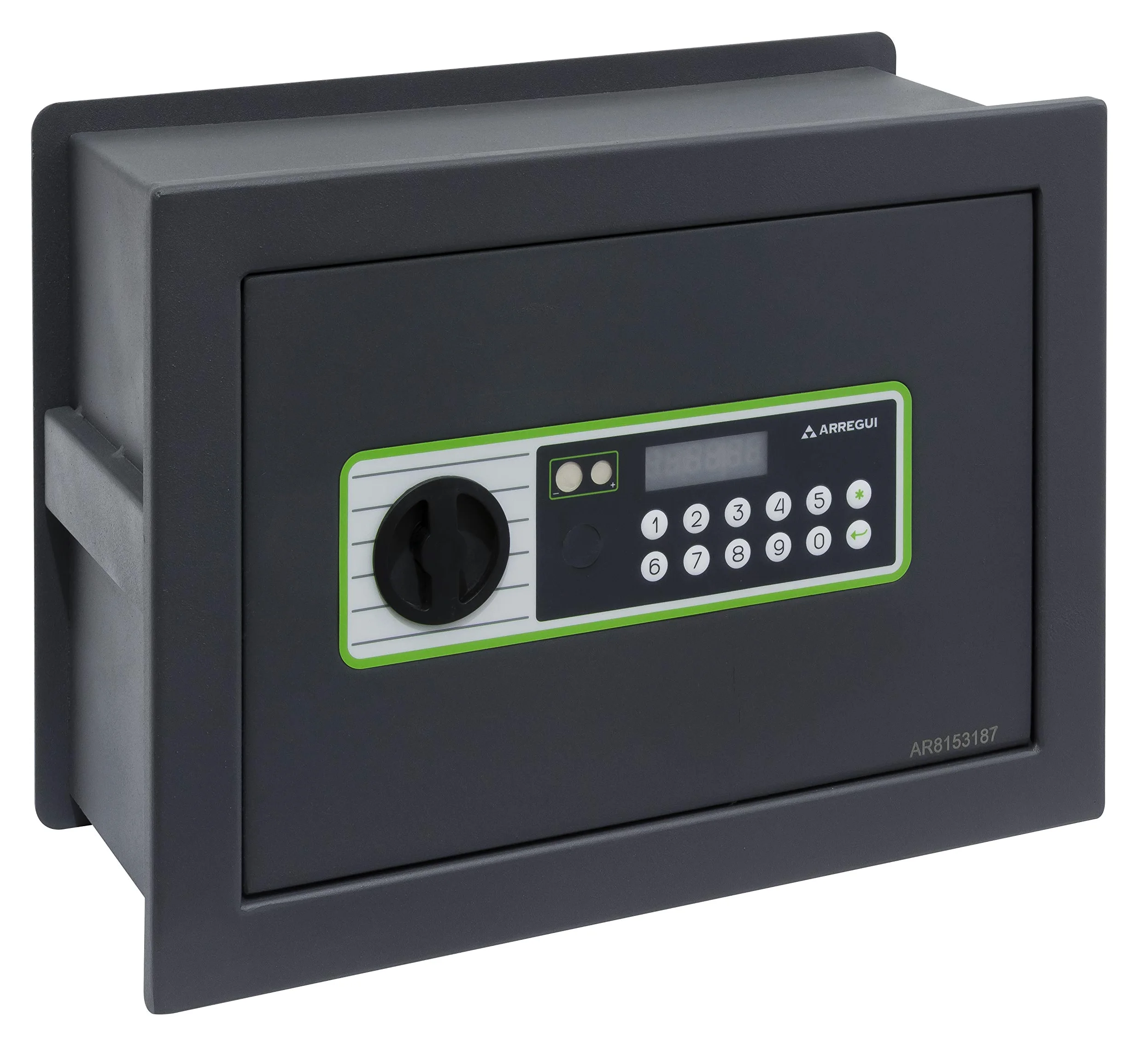 ARREGUI Supra 241120 Cassaforte a muro con serratura a chiave | Cassaforte da incaso a parete con Fondo Estensibile | Alto livello di sicurezza | Facile da installare | 26 x 36 x 15/25 cm