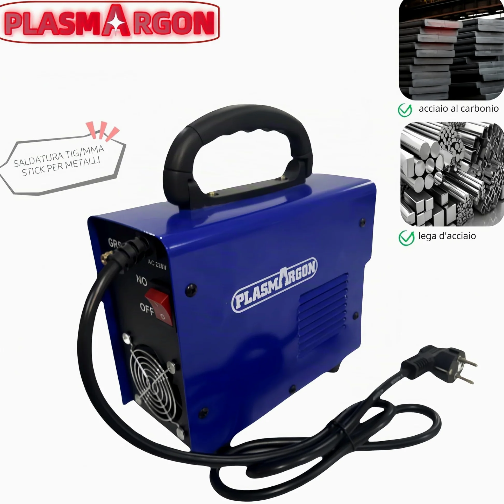 ITS-200 TIG Saldatrice con 200 Amp e MMA, 2 in 1 Combi TIG saldatrice DC TIG per saldatura di acciaio, acciaio inossidabile