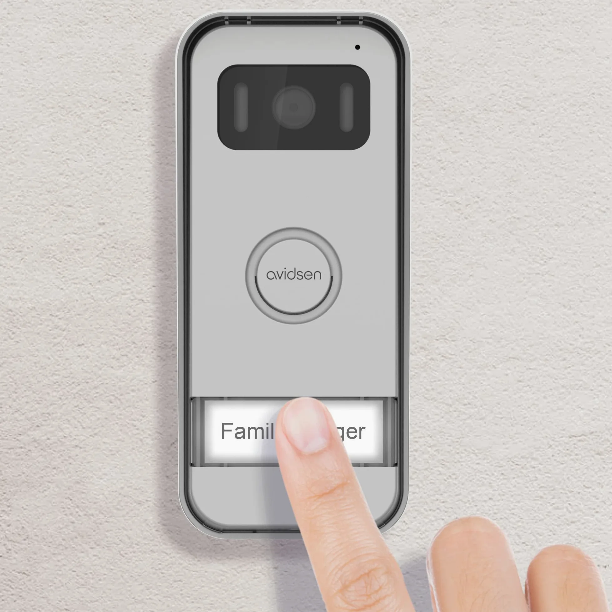 Videocitofono Elia Avidsen a colori 7 pollici LCD, 2 fili eco-progettato, controllo apertura del cancello,