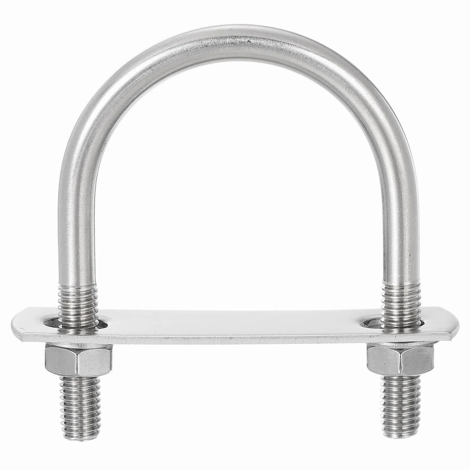 QUARKZMAN Set di Bulloni a U, 8 Set 48mm(1.89") Larghezza Interna 75mm Lunghezza M8 Bullone a U in Acciaio Inossidabile 304 Bulloni a U con Dadi e Piastre, per Rimorchi per Barche