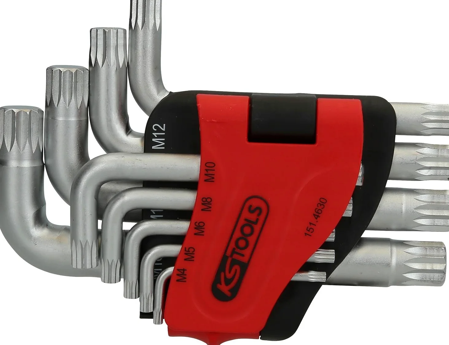 KS Tools 151.4630 Serie di chiavi maschio piegate XZN,9 pzM9-M12