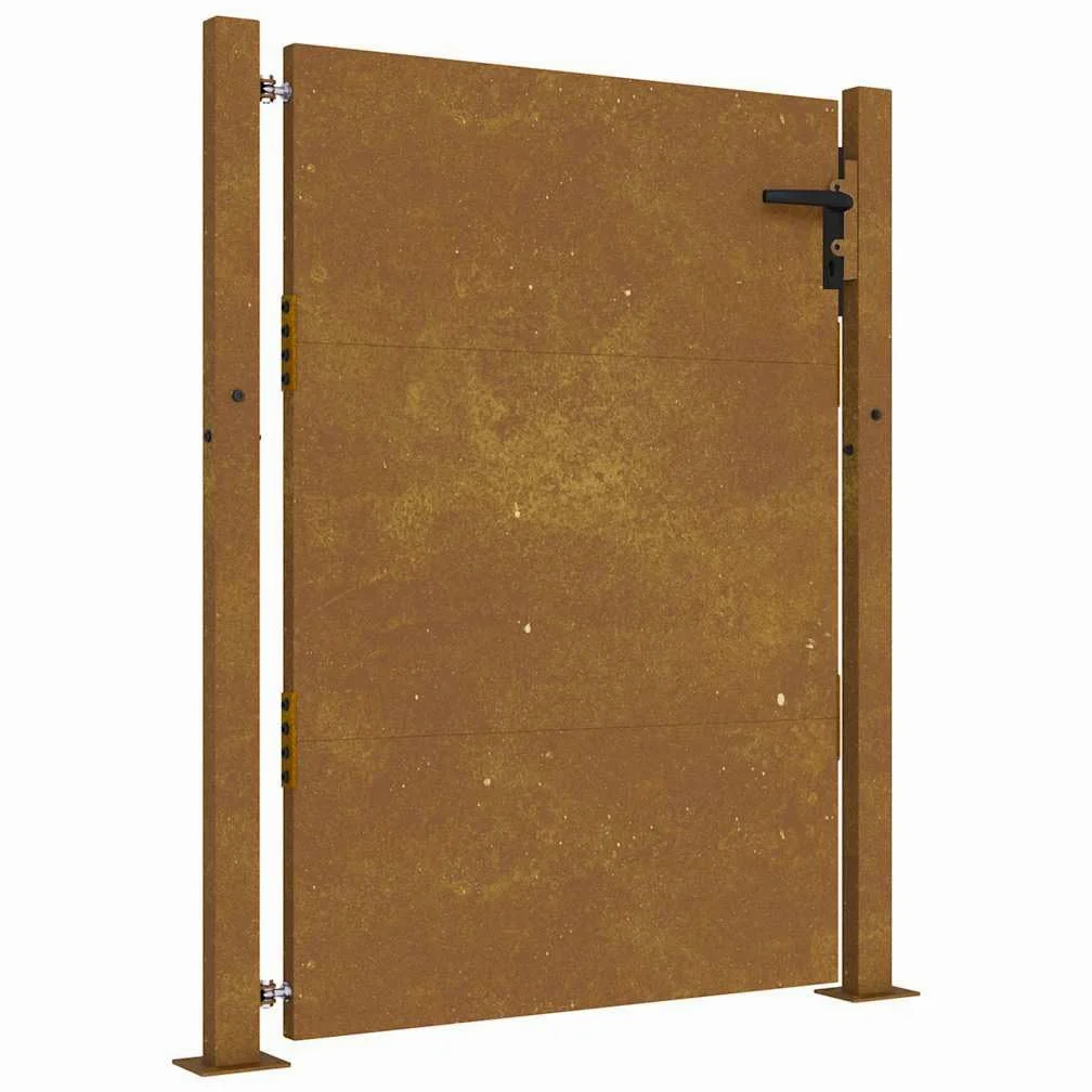 vidaXL Cancello da Giardino 100x150 cm in Acciaio Corten