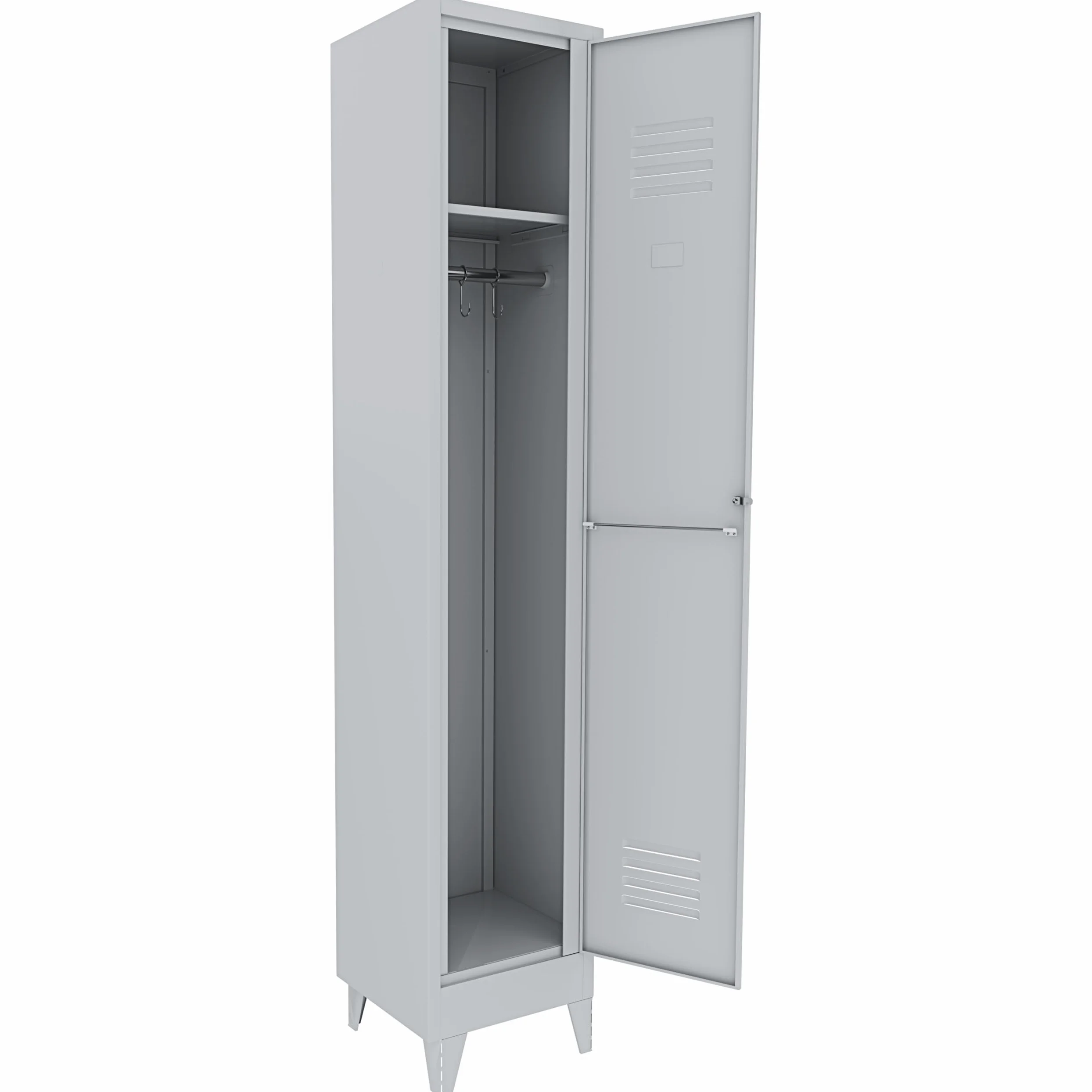 Armadietto Spogliatoio Armadio 1 Anta Slim Sporco Pulito In Lamiera Di Acciaio Salvaspazio Con Chiave Ripiano Appendiabiti Porta Cartellino Per Interno Lavoro Piscina Casa 180 x 34 x 36 Cm Grigio