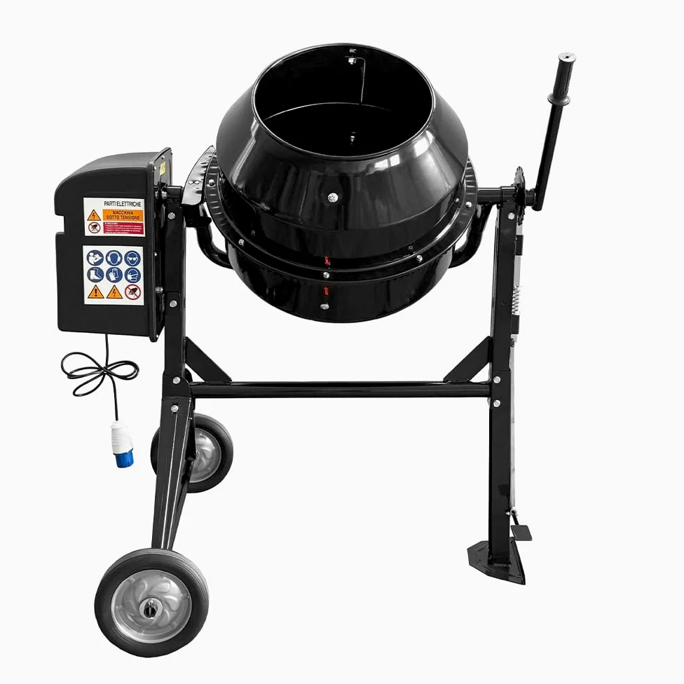 SOGI BEM-120 Betoniera elettrica a bicchiere - capacità 120 L - motore 550 W - per calcestruzzo, malta e intonaco - nera