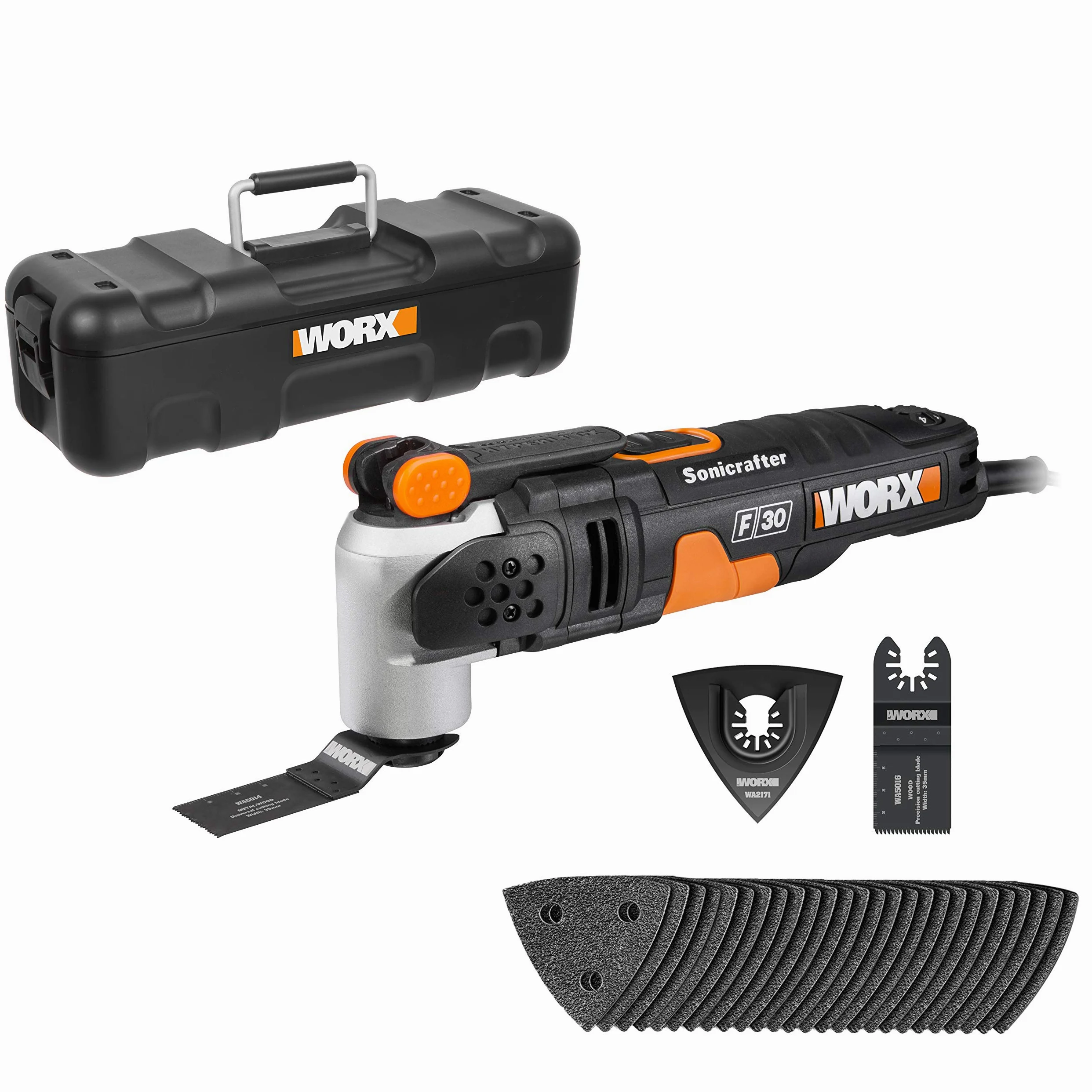 WORX WX680 F30 350W Sonicrafter - Utensile oscillante multifunzione con 29 accessori