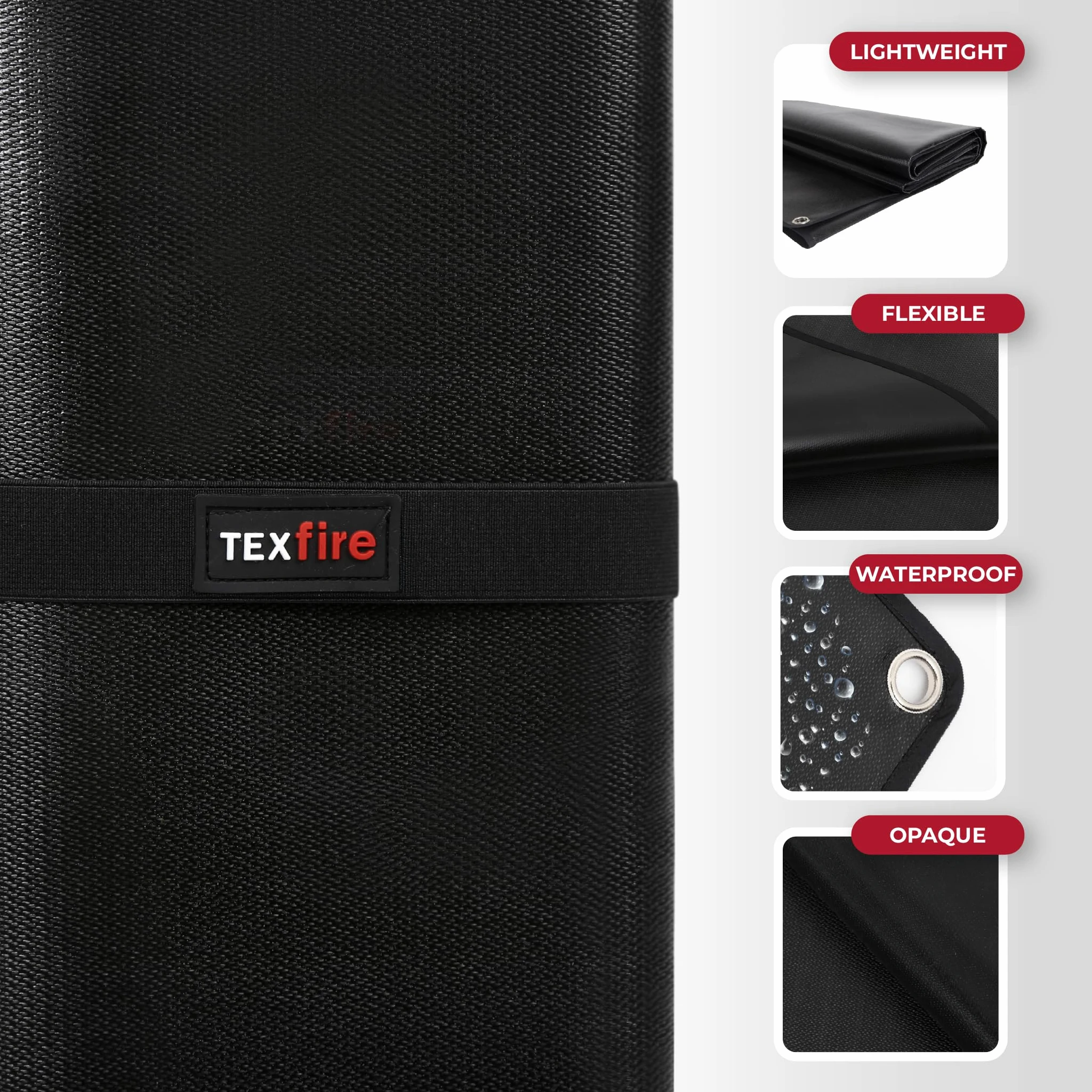 TEXFIRE | Coperta ignifuga per saldatura WELD S2. Resiste fino a 900ºC. Resiste agli impatti incandescenti di saldatura, taglio e smerigliatura.