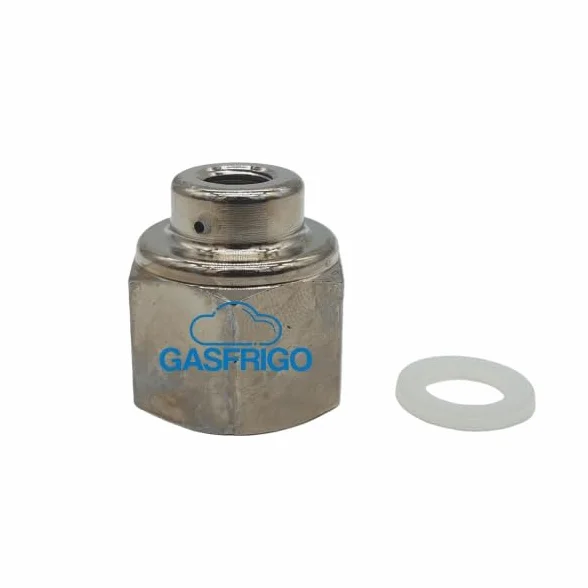 Riduttore di pressione Azoto professionale 60 bar + riduzione bombola usa e getta da 1lt e 2 lt