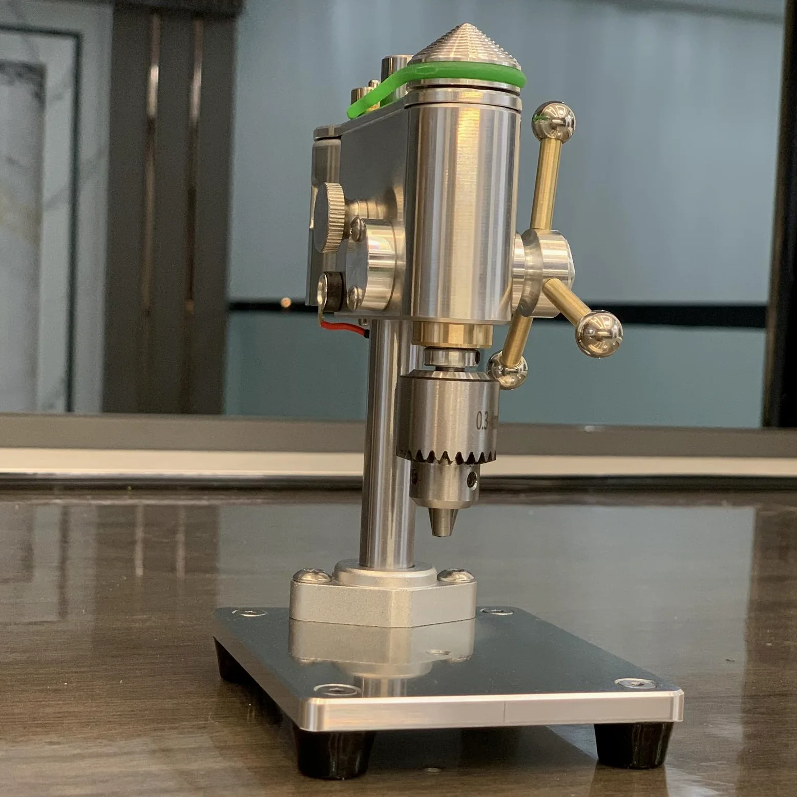 Mini Trapano a Colonna Da Banco, Trapano Da Banco per Orologi Di Precisione, Velocità Regolabile, Trapano, Attrezzatura per La Riparazione Di Orologi, Struttura per Trapano Da Banco Di Livello Industr