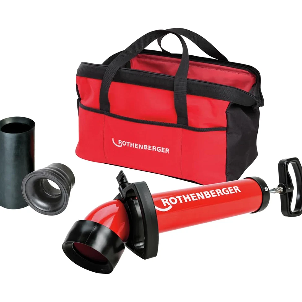 Rothenberger 1000001762 Ropump Super Plus - Set di pulitori per tubi con adattatore largo