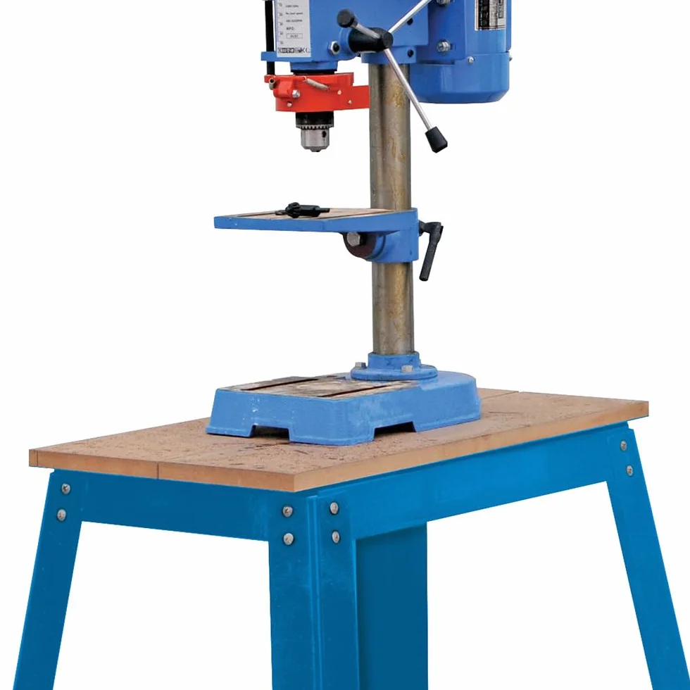 Silverline 129984, Banco da appoggio per macchine utensili, Blu, 550-860 mm