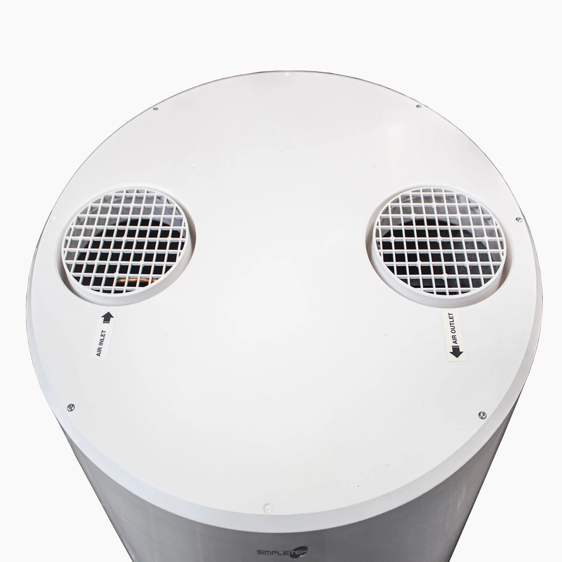SIMPLETEK - Boiler 200 lt con Pompa di Calore Integrata Scaldacqua Elettrico per Pannelli Solari 1820W Ideale per Fotovoltaico Ecologico Domestico