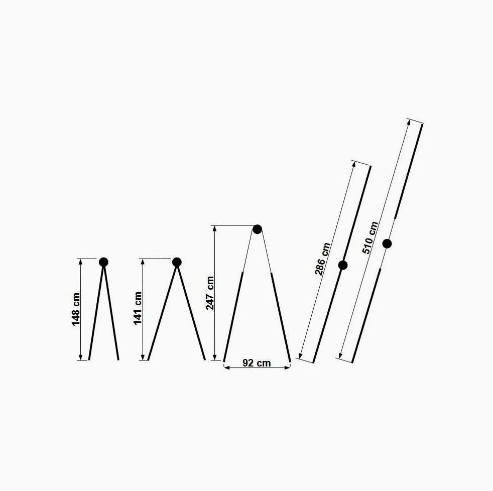 TREPPE Scala articolata pieghevole telescopica multifunzione alluminio 4 x 5 gradini 5,10 m