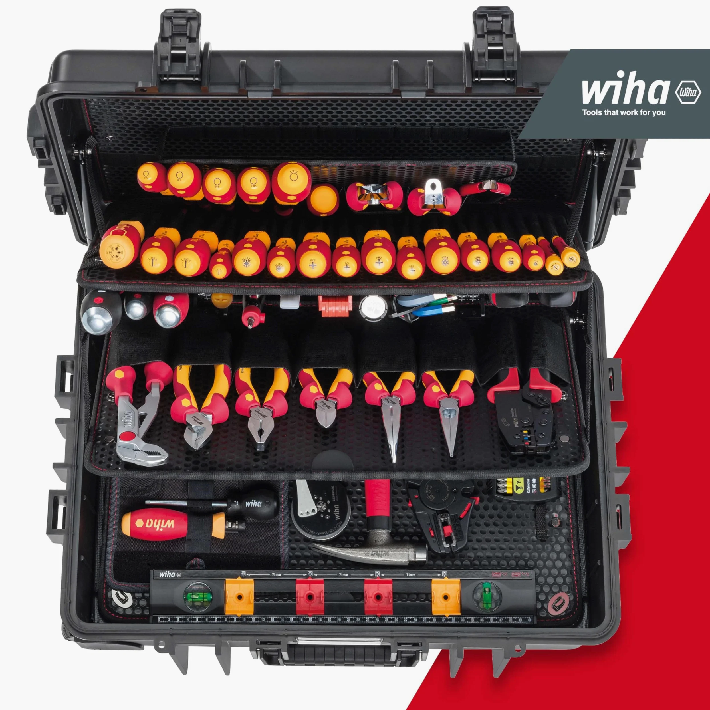 Wiha Set Attrezzi per Elettricista 115 pz Attrezzi Utensili Cacciavite Punte