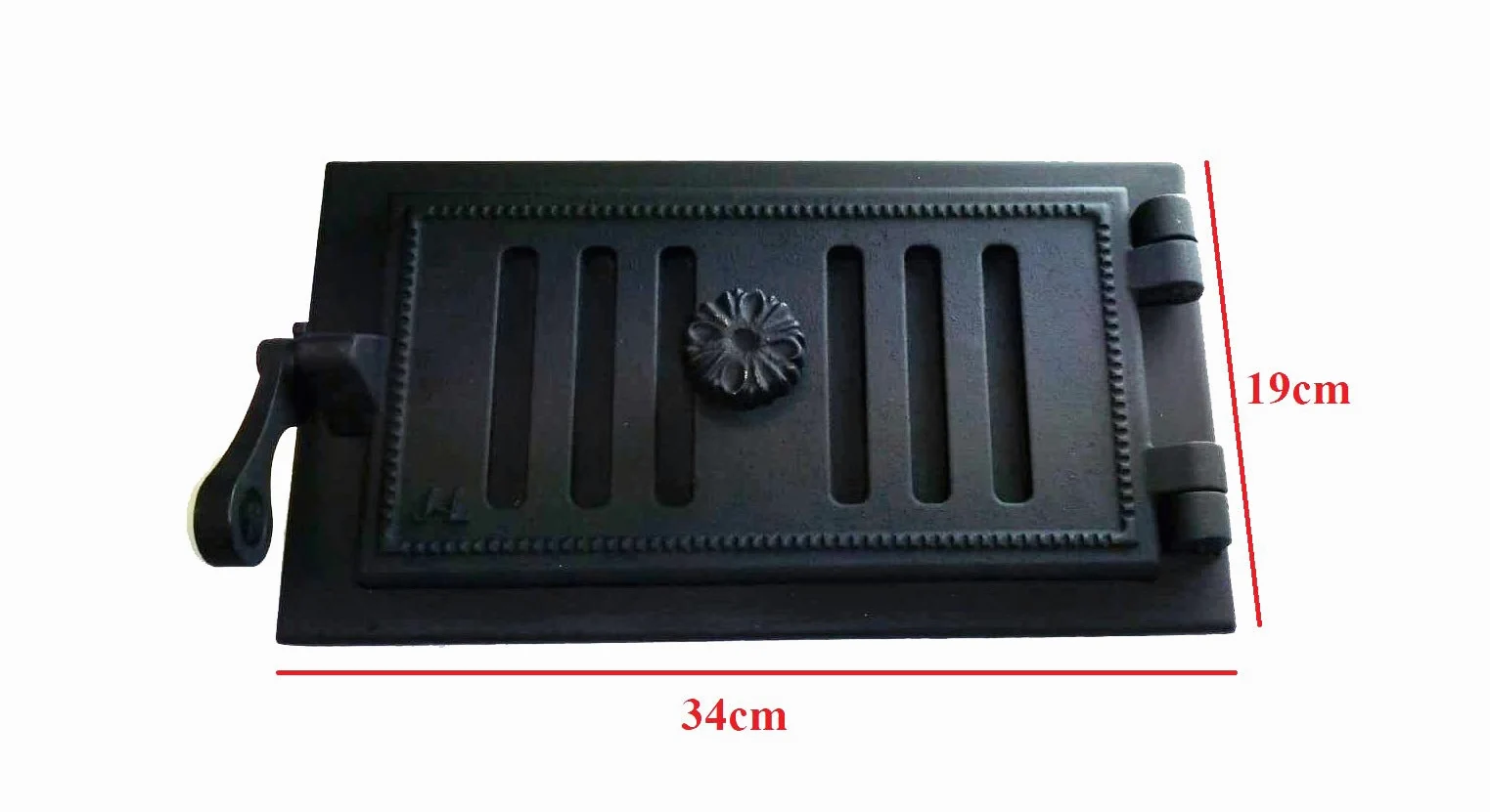 sellon - Porta di ispezione in ghisa, 34 x 19 cm, colore: Nero