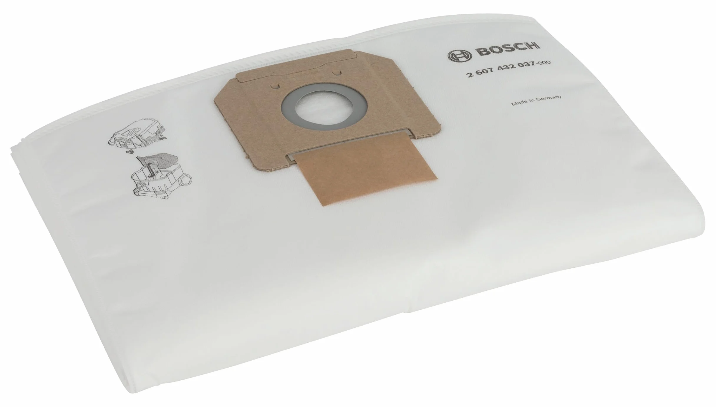 Bosch 5x Sacchetto Filtrante in Tessuto Non Tessuto, Sacchetto di Ricambio per GAS 35 L AFC/ L SFC+/M AFC Professional, per l'Aspirazione a Secco, Accessori per Aspiratori Polvere