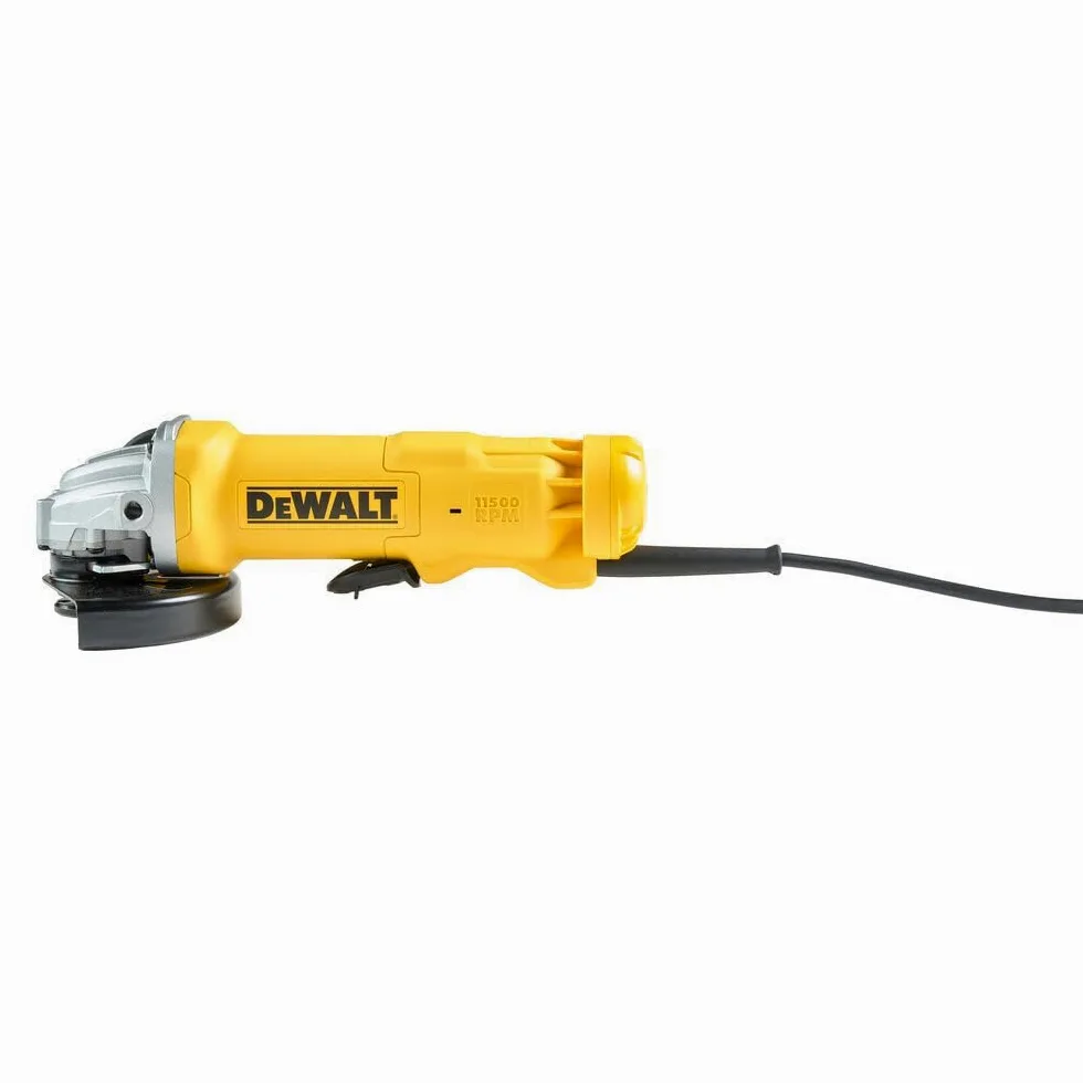 DEWALT DWE4233-QS - Mini-amoladora 125mm 1.400W 11.500 rpm con interruptor hombre-muerto