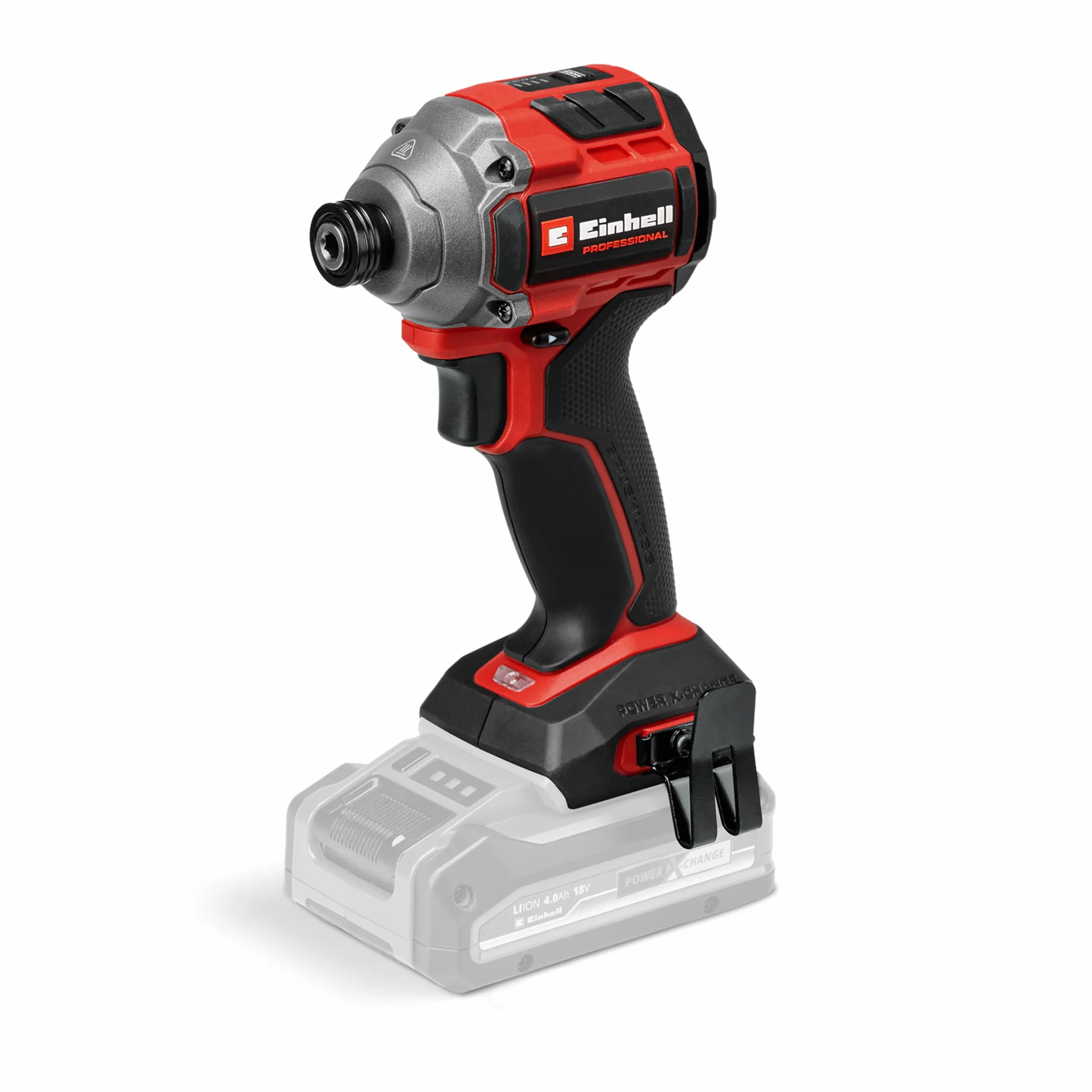 Trapano a percussione a batteria Einhell Professional TP-CI 18/250-C Li BL-Solo Power X-Change (18 V, 250 Nm, Brushless, mandrino esagonale, luce LED, batteria esclusa)