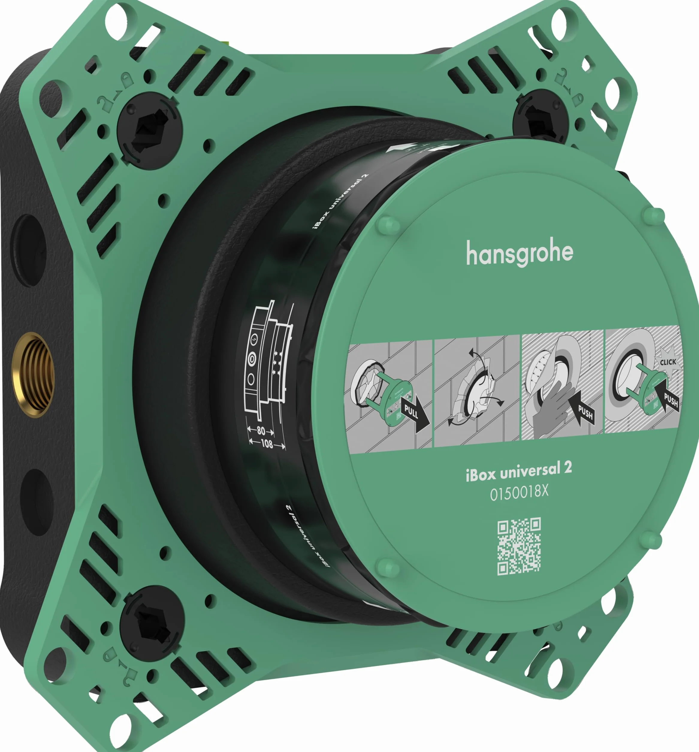 hansgrohe iBox universal 2 - Corpo base incasso per set doccia, vasca e termostatico hansgrohe a partire dal 2023