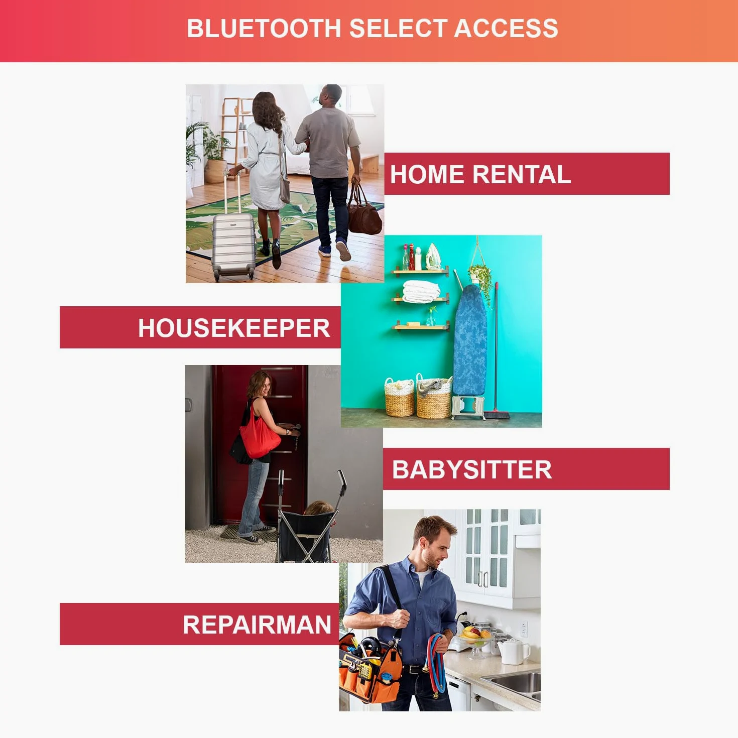Master Lock 5440EURD Cassaforte per chiavi con Bluetooth con combinazione, Archetto, Resistente agli agenti atmosferici, Mini cassaforte per chiavi Select Access Smart