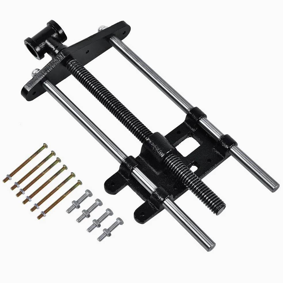 Cocoarm Morsa da banco in legno, Morsa per il lavoro del legno, Meccanismo pinza in metallo, Morsetto a clip in metallo, Nero
