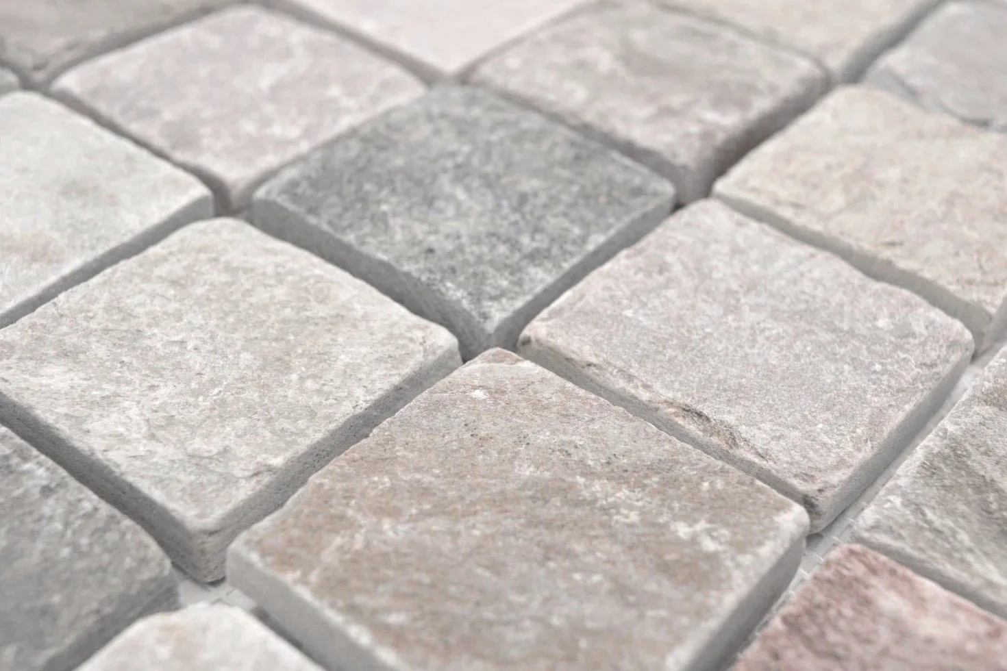 Piastrelle mosaico beige grigio pietra naturale soggiorno cucina cucina doccia parete bagno wc