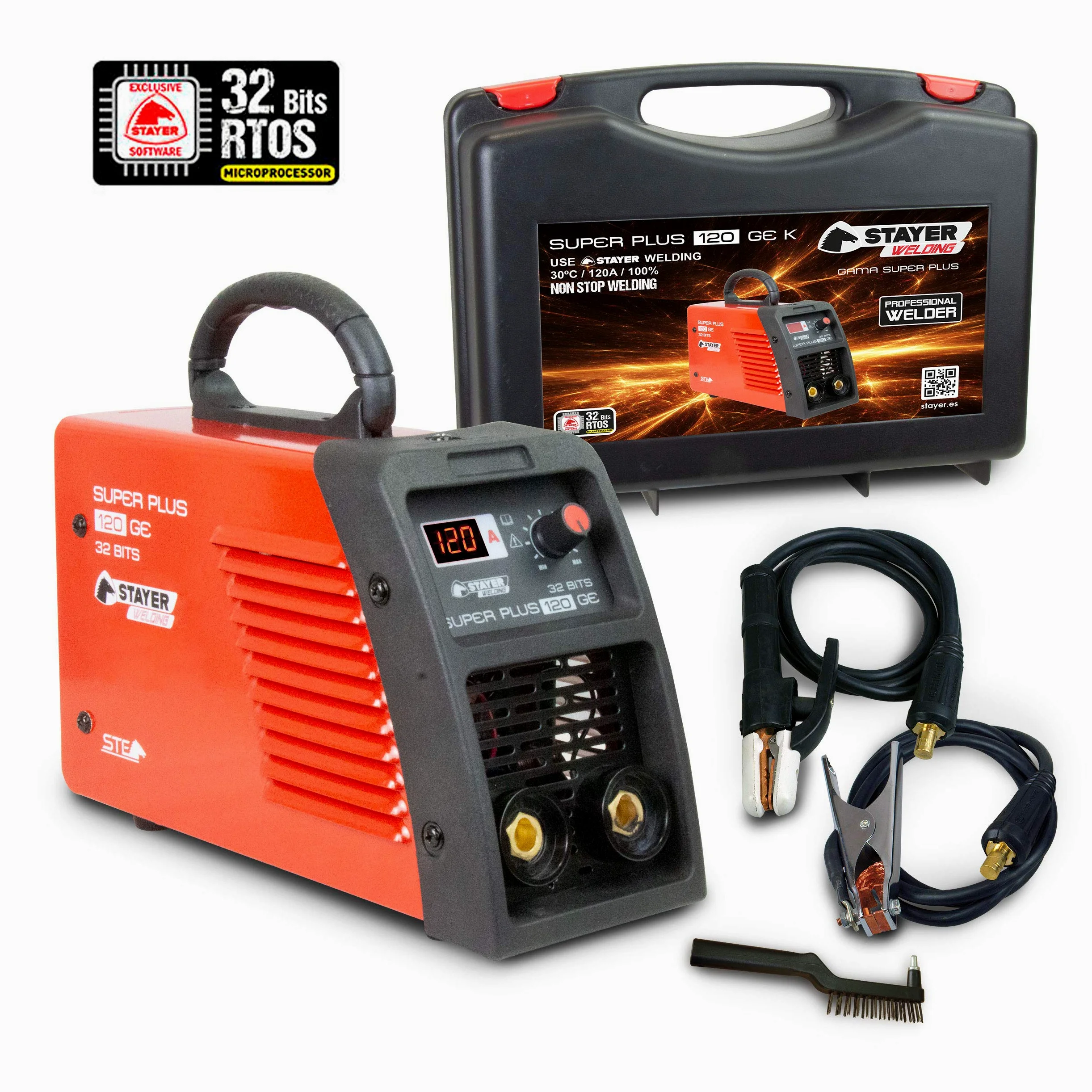 Equipo de soldadura inverter, SUPER PLUS 120 GEK