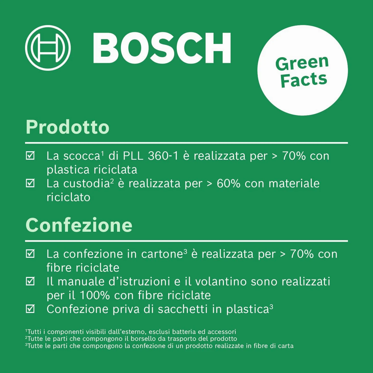 Bosch Livella laser PLL 360-1 (livella laser autolivellante a 360°, precisione ±0,4 mm/m, raggio d'azione 12 m, funzione di inclinazione, in confezione di cartone)