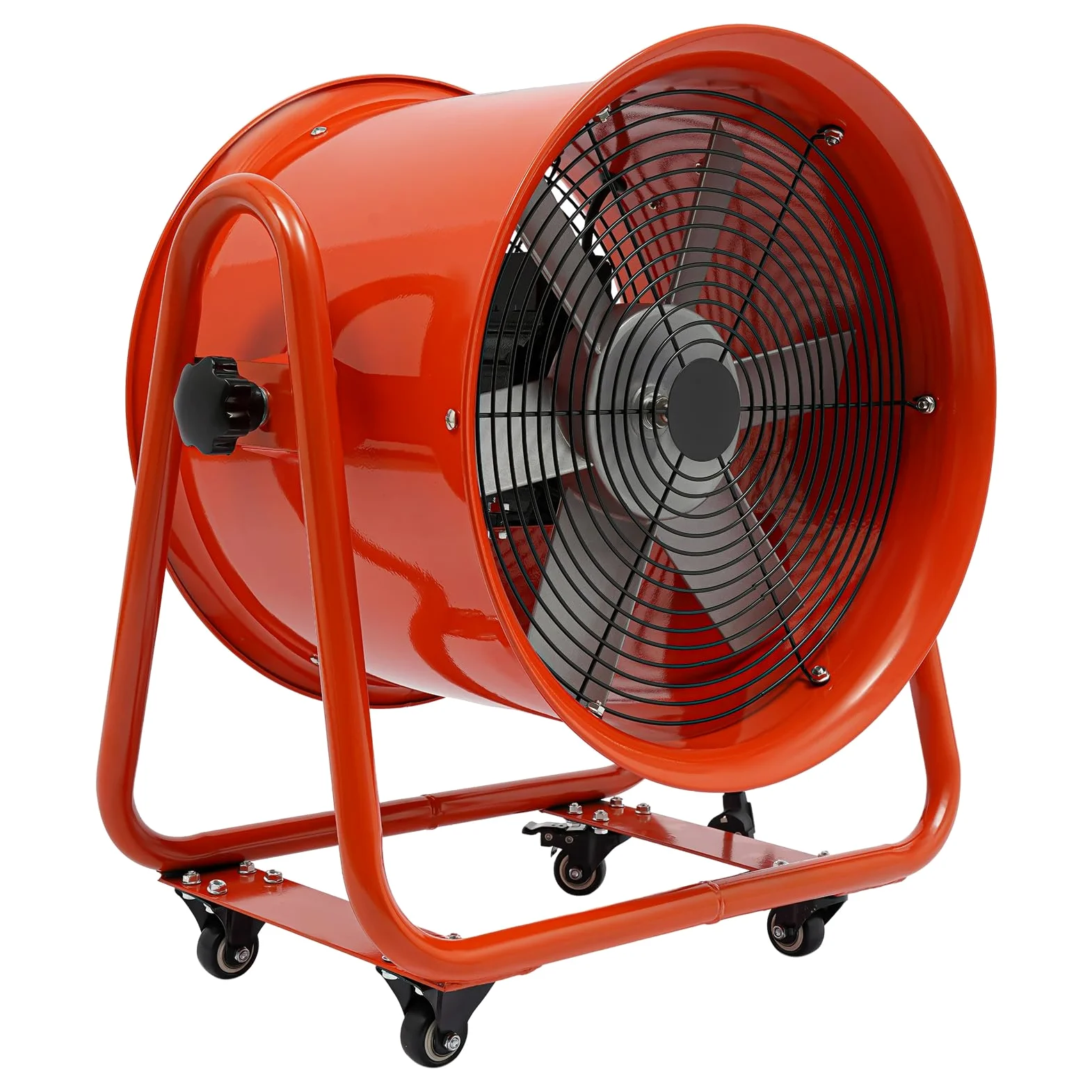 Ventilatore industriale 280 Pa, 15000 m³/h, 2800 rpm, con 6 pale, angolo regolabile, design valvola monouso, ventilatore industriale a basso rumore con motore in rame, griglia di protezione dei freni