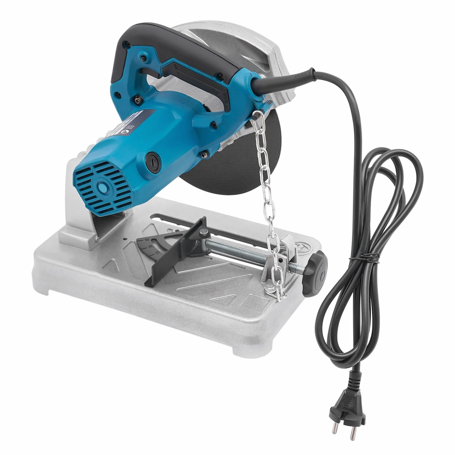 Sega da taglio in metallo, 1200 W, troncatrice, 5200 giri/min, angolo di taglio 0-45°, sega elettrica con lama da 185 mm, per legno, acciaio, alluminio