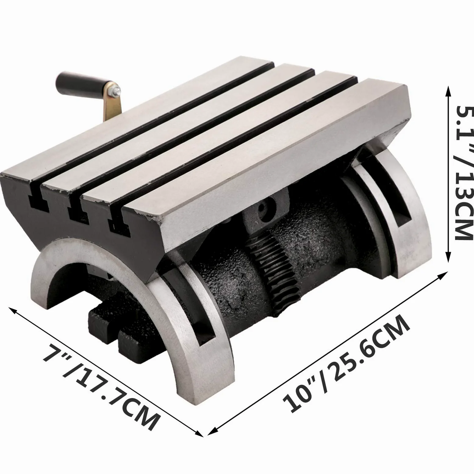 VEVOR Angolo Regolabile Tavolo per Fresatrice e Macchina di Perforazione Tavolo di Fresatura Foratura Foratura 10x7 Pollici (250x180x133mm)