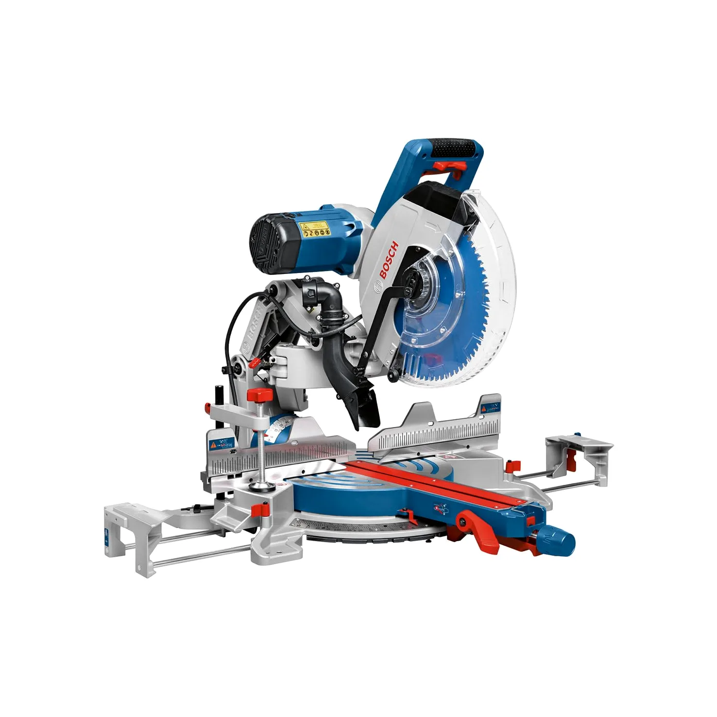 Bosch Professional Troncatrice Radiale Gcm 12 Gdl (Motore da 2000 Watt, Incl. Laser a Doppia Linea, Lama, Pinza di Serraggio)