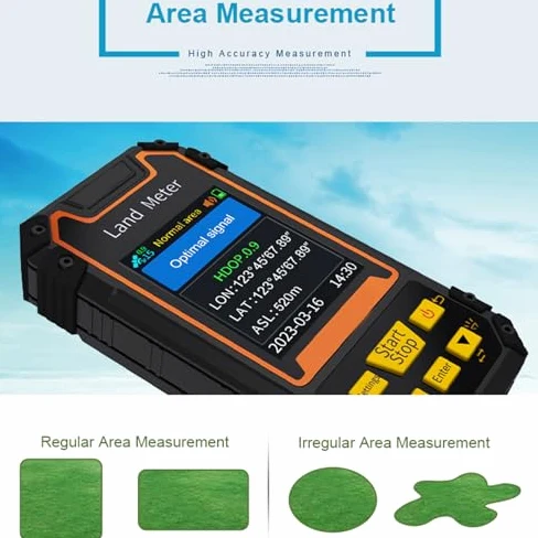 CHICIRIS Land Meter S3, Mini Geometra Portatile Portatile con Schermo a Colori da 2,4 Pollici per la Misurazione della Distanza Dell'area, Ricevitore GNSS Ad Alta sensibilità,