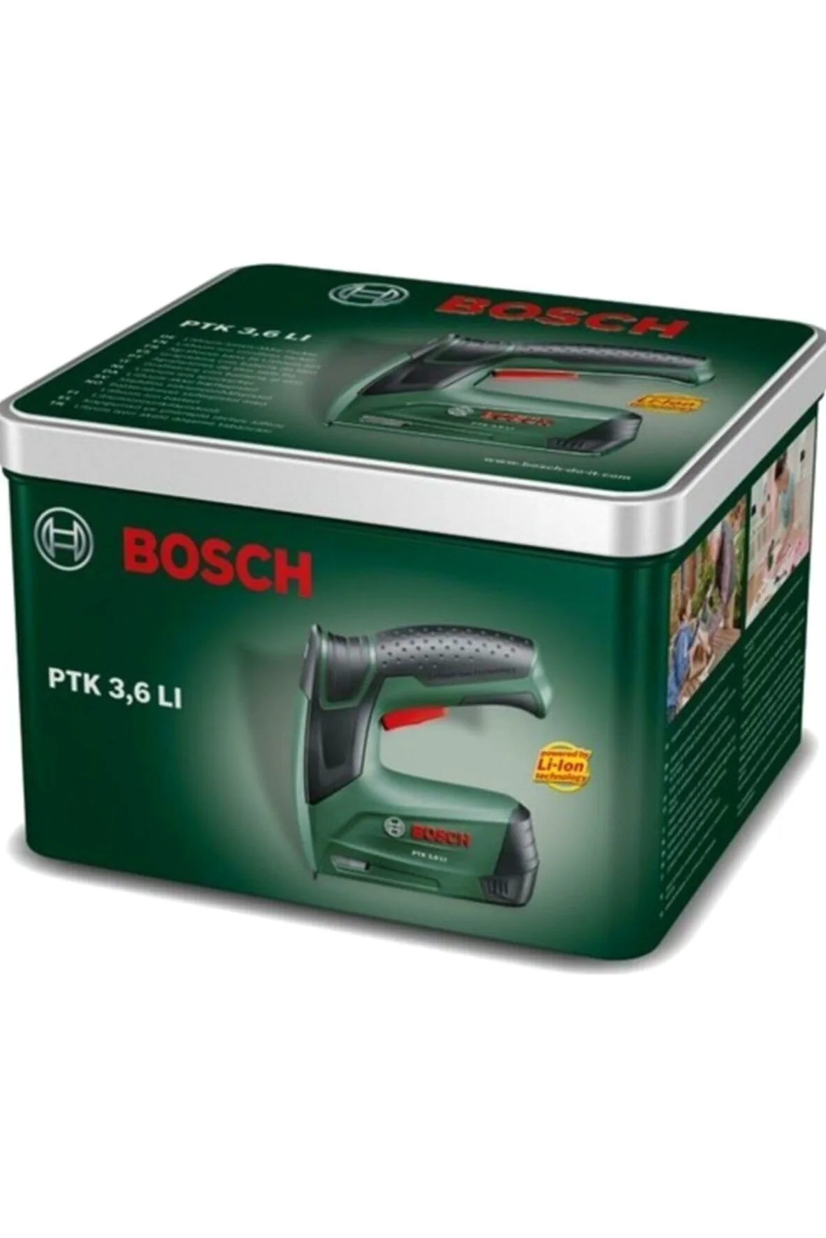 Bosch Home and Garden 603968100 PTK 3 6 LI Graffatrice a Batteria, 3.6 V, Verde
