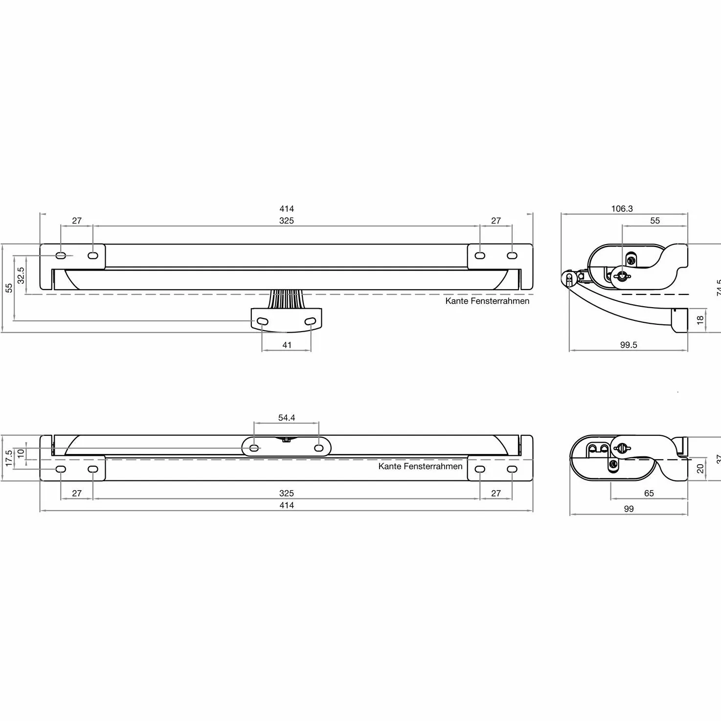 LIWIN ML35 S1 40H 0G 00 - Motore a catena L35 230V Hub 50-400 mm grigio RAL 7035, 28 W, 230 V