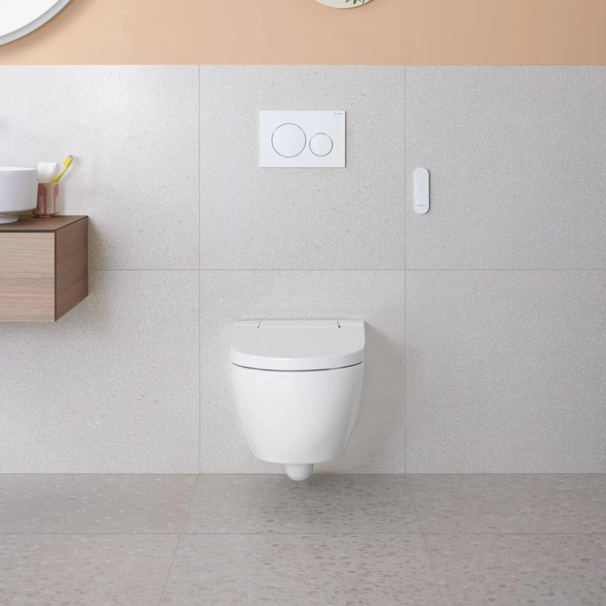 Geberit AquaClean Alba WC douche, installation complète, WC suspendu, 146.350.01.1, 146.350.01.1