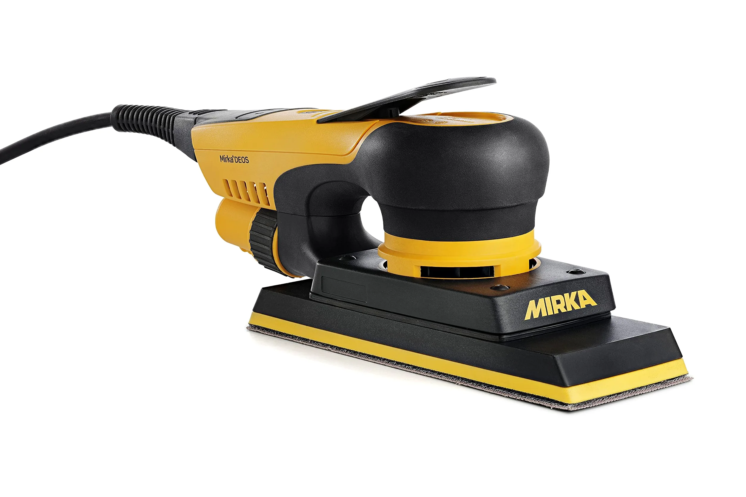 Mirka DEOS 383CV, Levigatrice orbitale con aspirazione centrale e a strappo, per carta abrasiva 70x198mm, corsa 3,0mm, MID3830201
