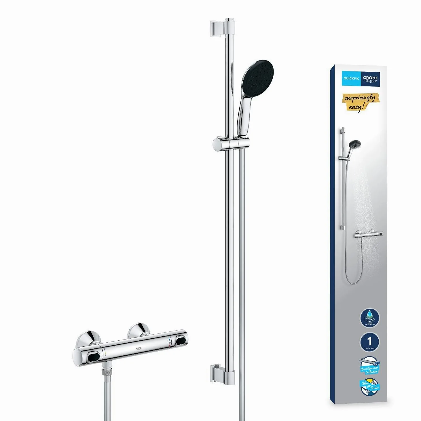 Grohe Precision Flow Miscelatore termostatico per doccia, 34805001