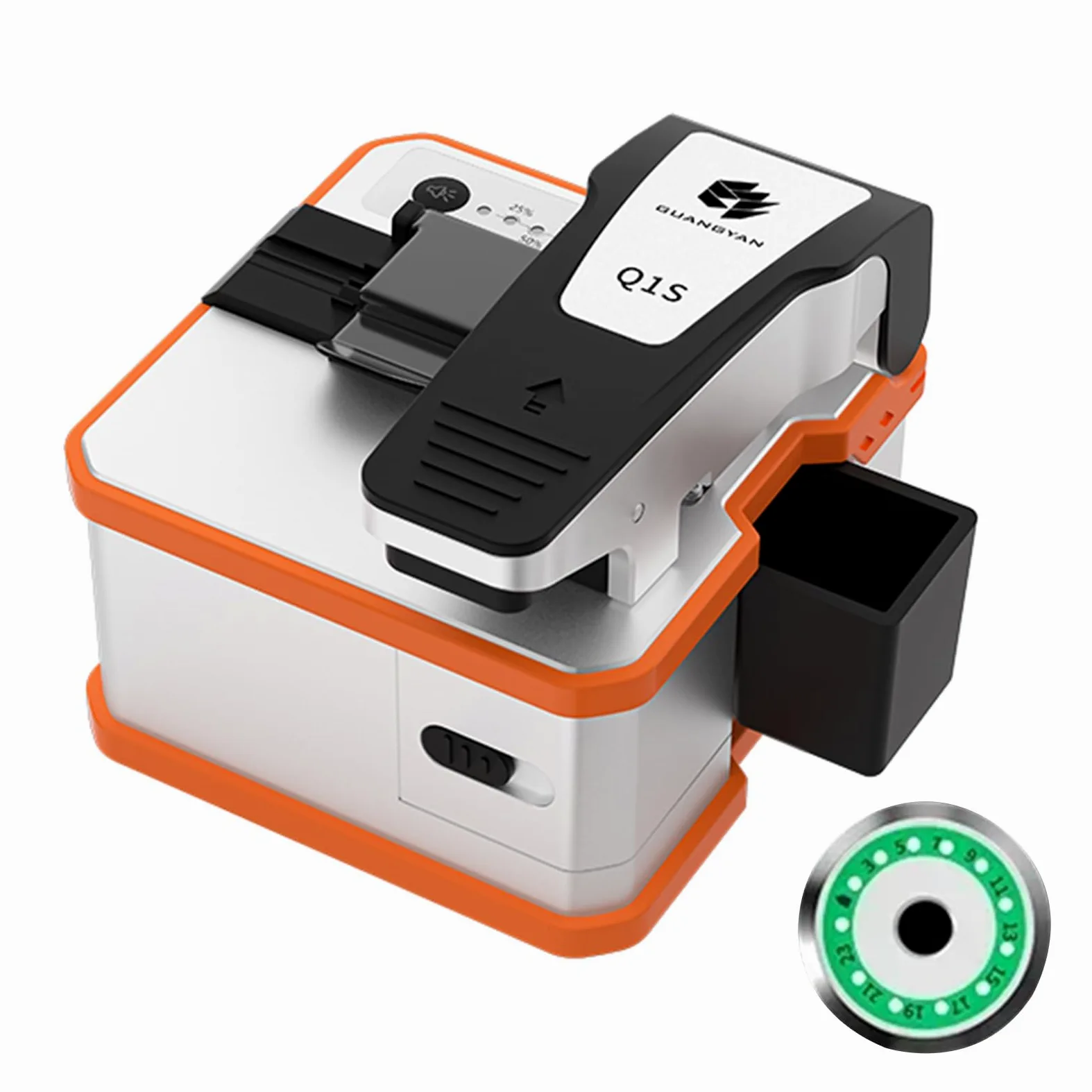 SHX-Q1S-DE Splitter in fibra ottica, apparecchio elettrico automatico, taglierina cavo ricaricabile, acciaio legato, alta precisione