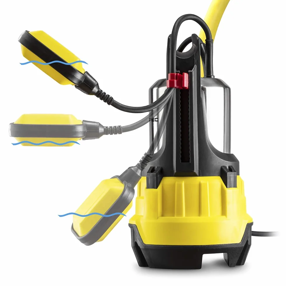 TROTEC POMPA sommersa TWP 11000 ES – Pompa per acque sporche – Portata 20000 l/h, Potenza 1.100 Watt, Profondità massima di immersione 7 m, Protezione da funzionamento a secco, IPX8
