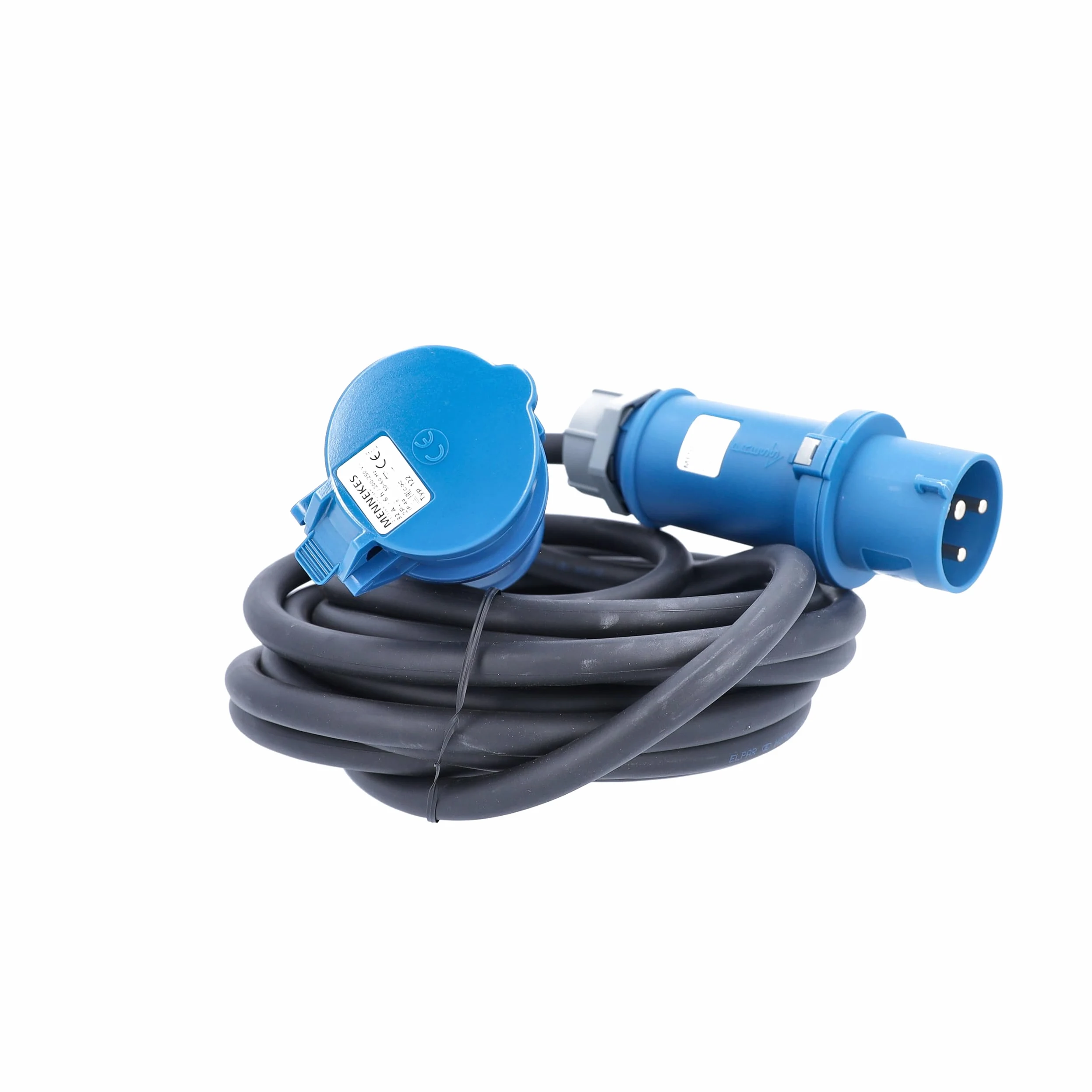 as - Schwabe cavi di prolunga CEE 10 m H07RN-F 3G6 - spina CEE e giunto CEE 230V/32A/3-pin/6h - cavo di prolunga CEE per uso esterno - Made in Germany - IP44 - nero, 63281
